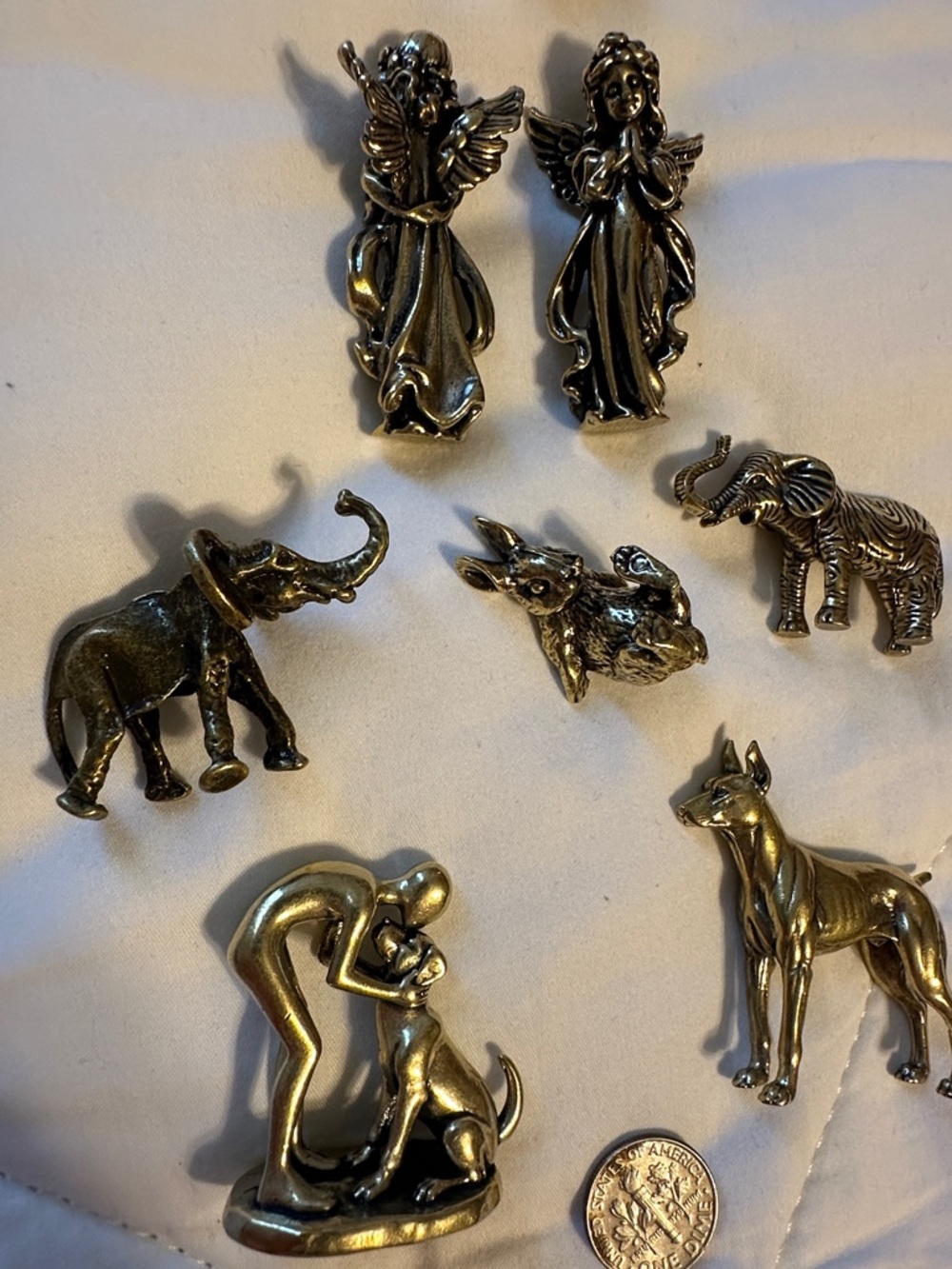 Gold Tone Brass Animal Figurine Collection - Decorative Home Accents - Picture 4 of 8
